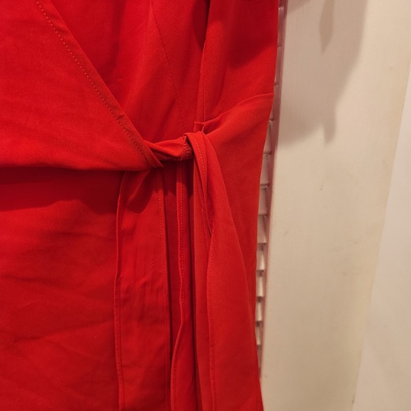 Blush Mark Red Short Sleeved Wrap Dress 3X - Picture 3 of 5